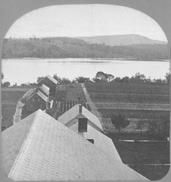 SA0405 - A general view from a roof of the buildings at the Enfield, NH Shaker community.